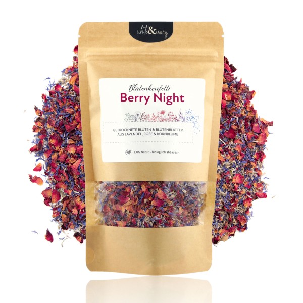 Blütenkonfetti „Berry Night“ Mix