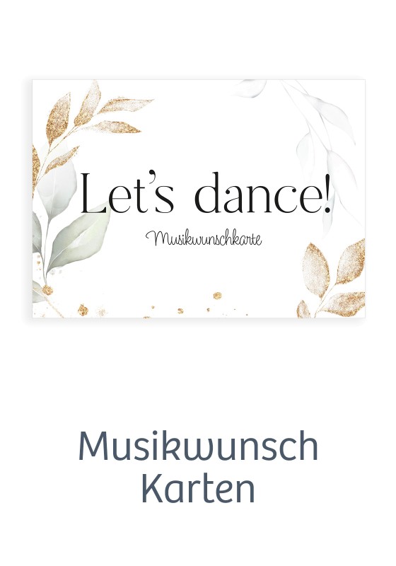 white&ivory Musikwunschkarten